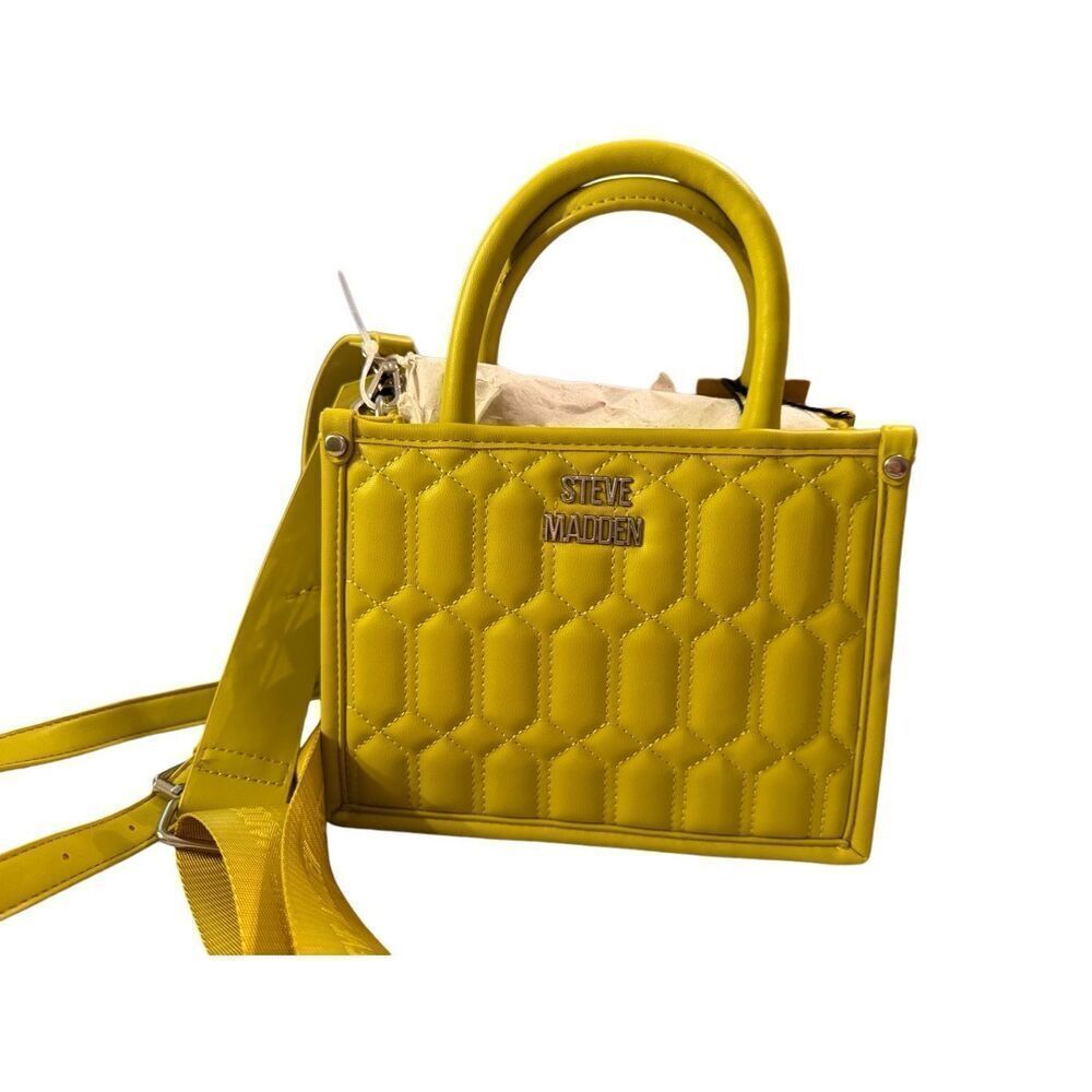 New Steve Madden Bniko Quilted Crossbody Purse Bag in Cress Green‎